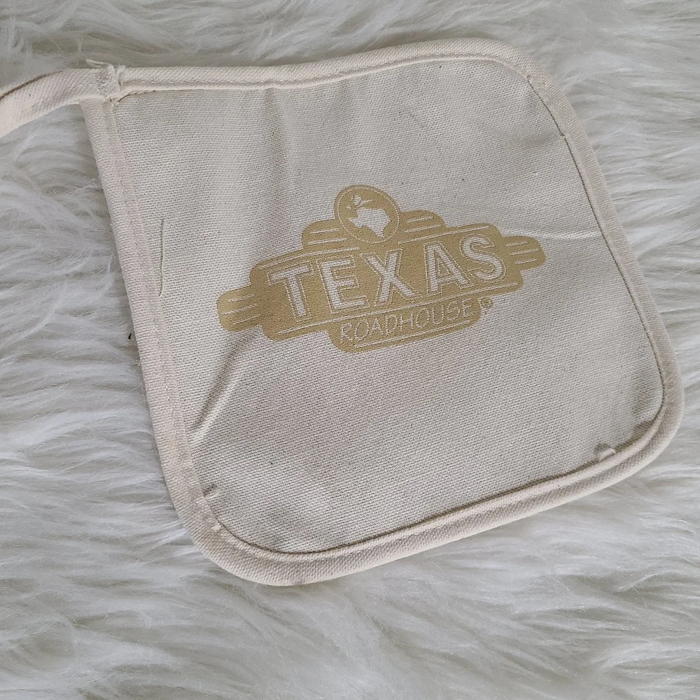 Cream Texas Roadhouse Hot Pad Pot Holder
